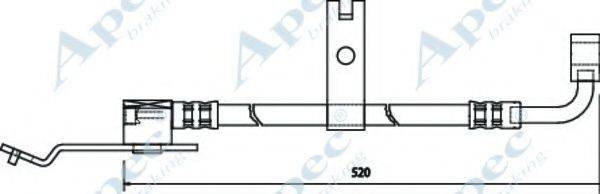 APEC BRAKING HOS3176 Гальмівний шланг