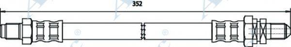 APEC BRAKING HOS3236 Гальмівний шланг