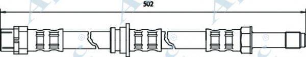 APEC BRAKING HOS3422 Гальмівний шланг