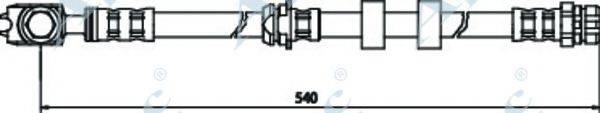 APEC BRAKING HOS3513 Гальмівний шланг