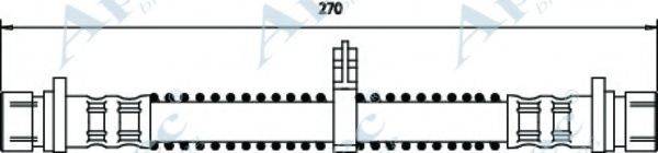 APEC BRAKING HOS3537 Гальмівний шланг