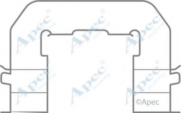 APEC BRAKING KIT1078 Комплектуючі, гальмівні колодки