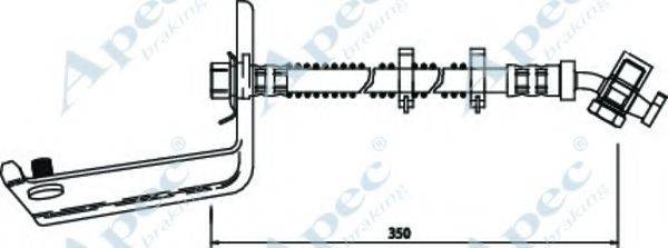 APEC BRAKING HOS3545 Гальмівний шланг