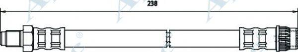 APEC BRAKING HOS3616 Гальмівний шланг