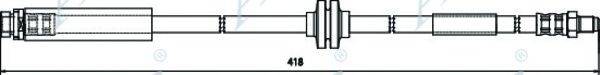 APEC BRAKING HOS3620 Гальмівний шланг