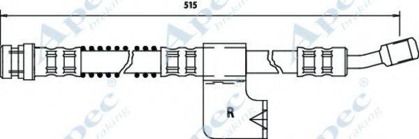 APEC BRAKING HOS3646 Гальмівний шланг