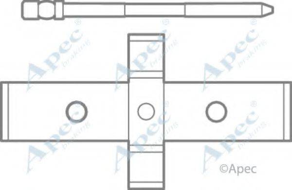 APEC BRAKING KIT1088 Комплектуючі, гальмівні колодки
