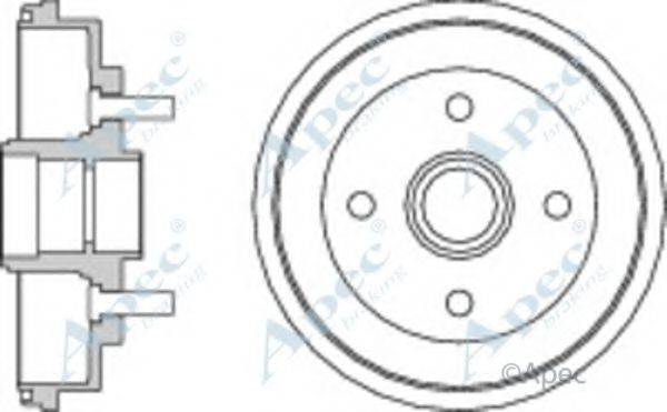 APEC BRAKING DRM9166 Гальмівний барабан