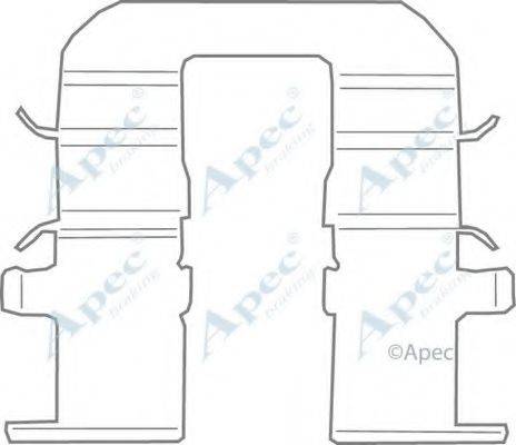 APEC BRAKING KIT1111 Комплектуючі, гальмівні колодки