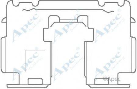 APEC BRAKING KIT1137 Комплектуючі, гальмівні колодки