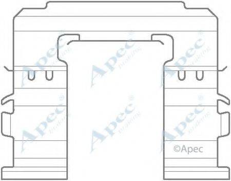 APEC BRAKING KIT1141 Комплектуючі, гальмівні колодки