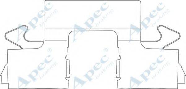 APEC BRAKING KIT1153 Комплектуючі, гальмівні колодки