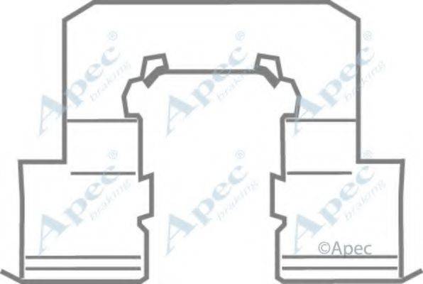 APEC BRAKING KIT1154 Комплектуючі, гальмівні колодки