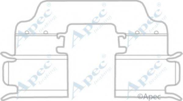 APEC BRAKING KIT1160 Комплектуючі, гальмівні колодки