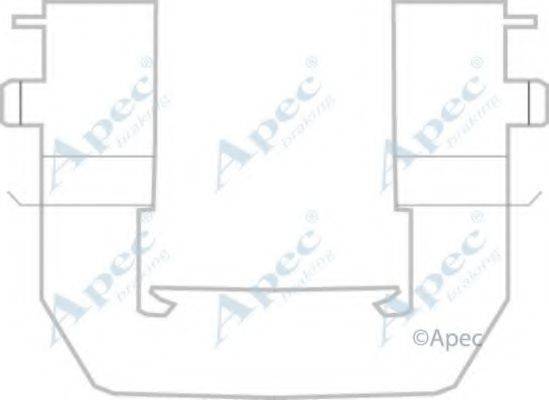 APEC BRAKING KIT1164 Комплектуючі, гальмівні колодки