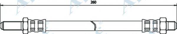 APEC BRAKING HOS3140 Гальмівний шланг