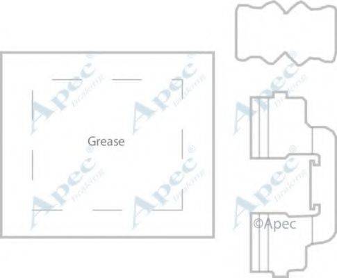 APEC BRAKING KIT1181 Комплектуючі, гальмівні колодки