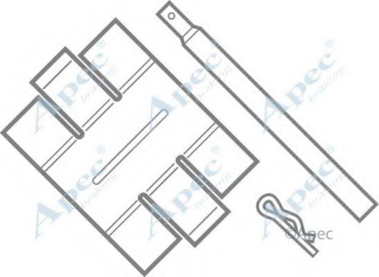 APEC BRAKING KIT200 Комплектуючі, гальмівні колодки