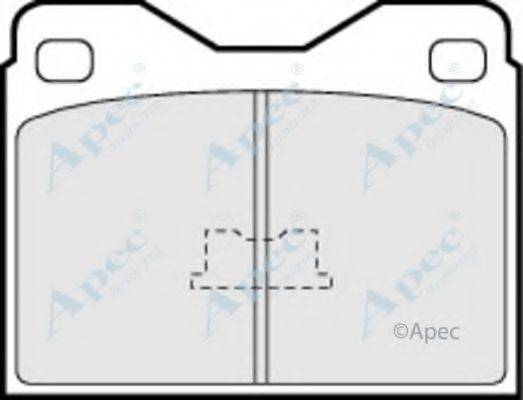 APEC BRAKING PAD272 Комплект гальмівних колодок, дискове гальмо