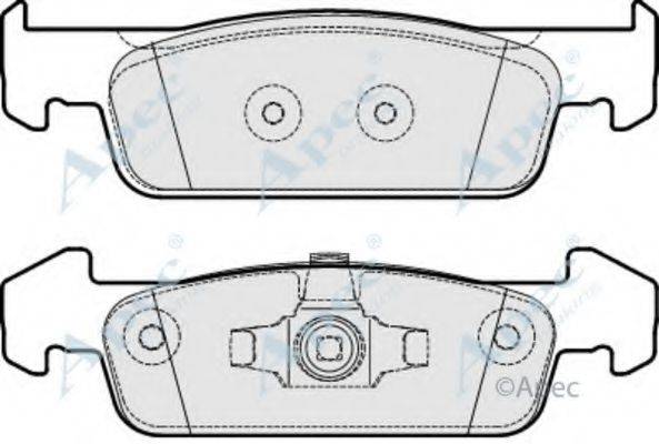 APEC BRAKING PAD1945 Комплект гальмівних колодок, дискове гальмо