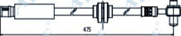 APEC BRAKING HOS3887 Гальмівний шланг