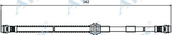 APEC BRAKING HOS3897 Гальмівний шланг