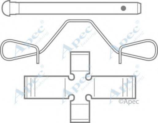 APEC BRAKING KIT255 Комплектуючі, гальмівні колодки