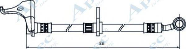 APEC BRAKING HOS3987 Гальмівний шланг