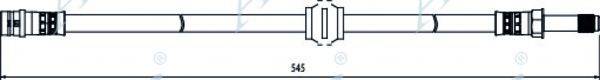 APEC BRAKING HOS4044 Гальмівний шланг