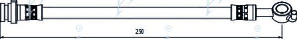 APEC BRAKING HOS4059 Гальмівний шланг