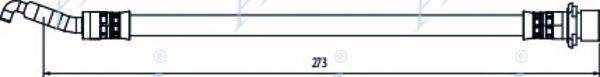 APEC BRAKING HOS4071 Гальмівний шланг