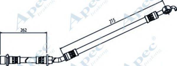 APEC BRAKING HOS4077 Гальмівний шланг