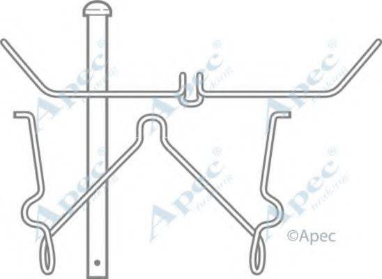 APEC BRAKING KIT281 Комплектуючі, гальмівні колодки