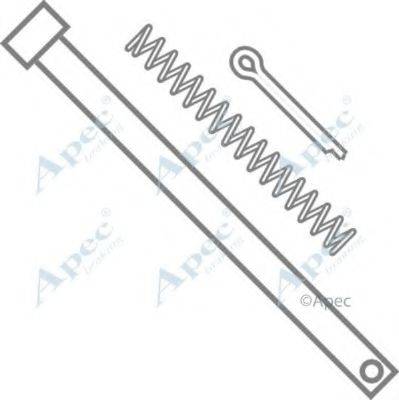 APEC BRAKING KIT297 Комплектуючі, гальмівні колодки