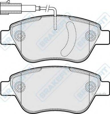 APEC BRAKING PD3063 Комплект гальмівних колодок, дискове гальмо