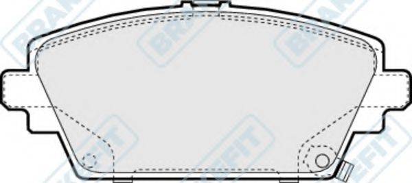 APEC BRAKING PD3133 Комплект гальмівних колодок, дискове гальмо