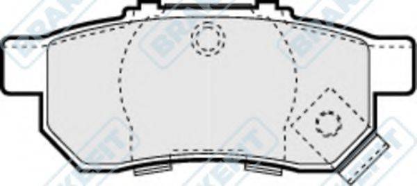 APEC BRAKING PD3142 Комплект гальмівних колодок, дискове гальмо