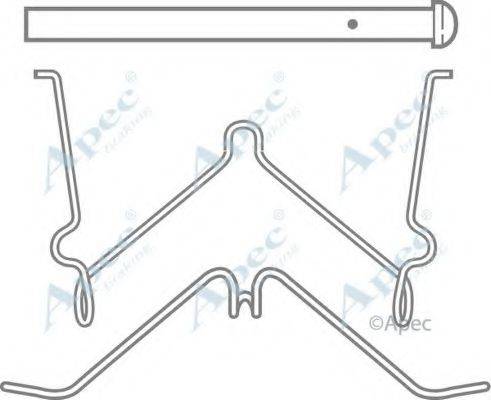 APEC BRAKING KIT415 Комплектуючі, гальмівні колодки