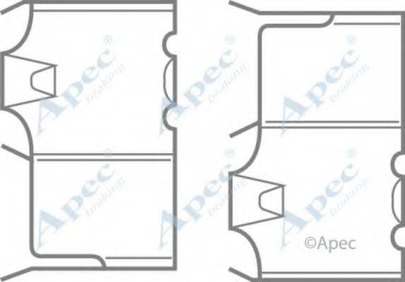 APEC BRAKING KIT422 Комплектуючі, гальмівні колодки