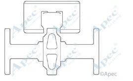 APEC BRAKING KIT532 Комплектуючі, гальмівні колодки