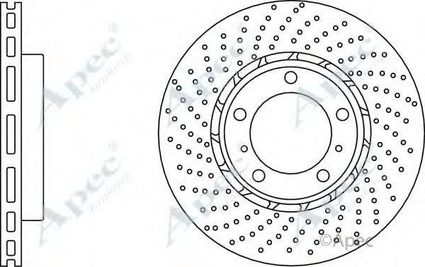 APEC BRAKING DSK3127 гальмівний диск