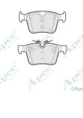 APEC BRAKING PAD2054 Комплект гальмівних колодок, дискове гальмо