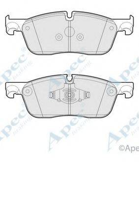 APEC BRAKING PAD2061 Комплект гальмівних колодок, дискове гальмо