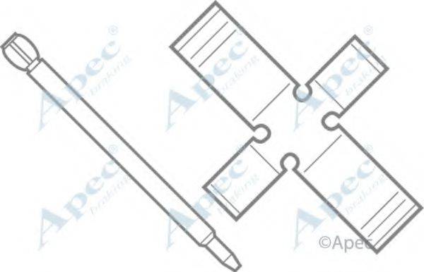 APEC BRAKING KIT228 Комплектуючі, гальмівні колодки