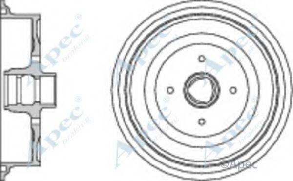 APEC BRAKING DRM9512 Гальмівний барабан