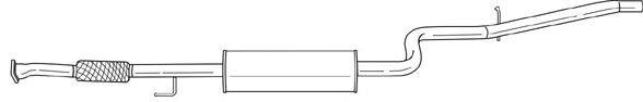 SIGAM 11413 Середній глушник вихлопних газів