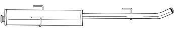 SIGAM 12460 Середній глушник вихлопних газів