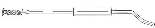 SIGAM 12475 Середній глушник вихлопних газів