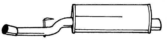SIGAM 12633 Глушник вихлопних газів кінцевий