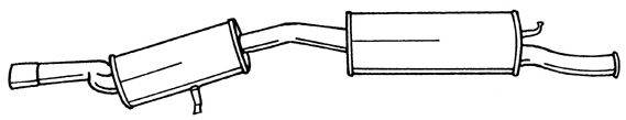 SIGAM 12664 Глушник вихлопних газів кінцевий